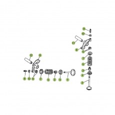 Beta RR125 15 Zylinder/Zylinderkopf/Ventiltrieb 2