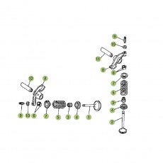 Beta RR125 16 Zylinder/Zylinderkopf/Ventiltrieb 2