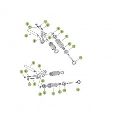 Beta RR125 LC 13 Zylinder/Zylinderkopf/Ventiltrieb 2