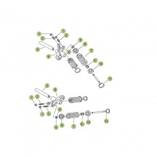 Beta RR125 LC 16 Zylinder/Zylinderkopf/Ventiltrieb 2