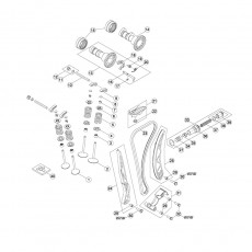 Beta RR350 13 Zylinder - Zylinderkopf - Ventiltrieb 2