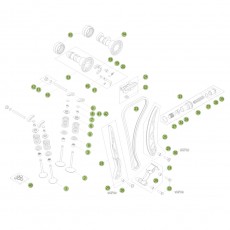 Beta RR350 Racing 15 Zylinder/Zylinderkopf/Ventiltrieb 2