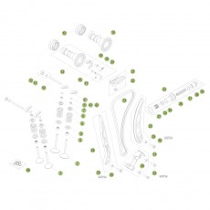 Beta RR350 Racing 16 Zylinder/Zylinderkopf/Ventiltrieb 2