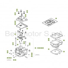 Beta RR390 Racing 17 Zylinder/Zylinderkopf/Ventieltrieb 1