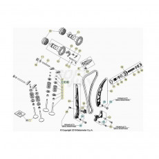 Beta RR390 23 Zylinder/Zylinderkopf/Ventiltrieb 2
