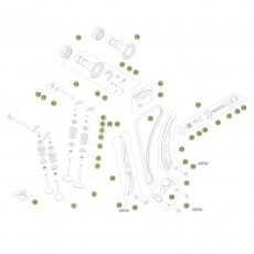 Beta RR430 17 Zylinder/Zylinderkopf/Ventiltrieb 2