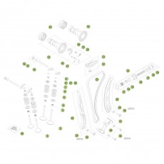 Beta RR480 Racing 15 Zylinder/Zylinderkopf/Ventiltrieb 2