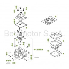 Beta RR480 Racing 17 Zylinder/Zylinderkopf/Ventieltrieb 1