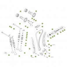 Beta RR498 Factory 12 Zylinder/Zylinderkopf/Ventiltrieb 2