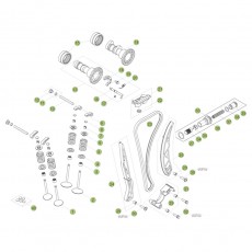 Beta RR498 Racing 14 Zylinder/Zylinderkopf/Ventiltrieb 2