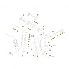 Beta RR350 Racing 17 Zylinder/Zylinderkopf/Ventieltrieb 2