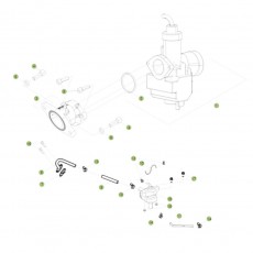 Beta RE125 15 Vergaser