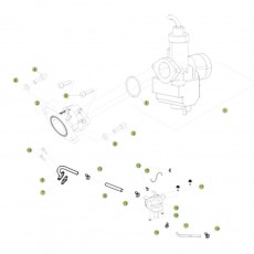 Beta RE125 16 Vergaser