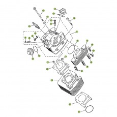 Beta RR125 11 Zylinder/Zylinderkopf/Ventiltrieb 1