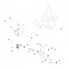 Beta RR125 14 Vergaser