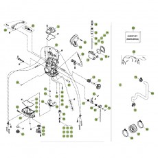 Beta RR390 15 Vergaser