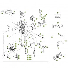 Beta RR430 15 Vergaser