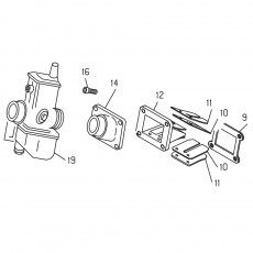 Beta EVO300 15 Vergaser 1