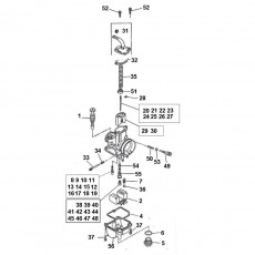 Beta EVO300 14 Vergaser 2