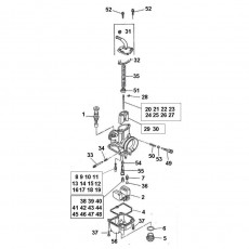 Beta EVO300 15 Vergaser 2