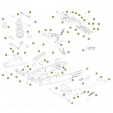 Beta EVO200 09 Schwingarm - Federbein