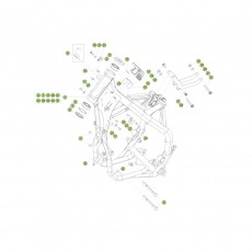 Beta RR300 RC 17 Rahmen/Ausleger