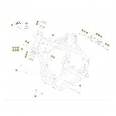 Beta RR390 Racing 17 Rahmen/Ausleger