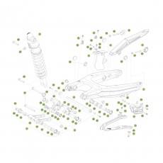 Beta RR250 Racing 17 Schwingarm/Federbein 1