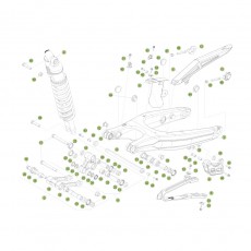 Beta RR300 RC 17 Schwingarm/Federbein 1
