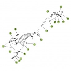 Beta RR50 10/11 Auspuffsystem