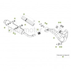 Beta RR300 RC 17 Auspuffsystem