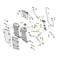 Beta RR480 Racing 17 Kühlsystem