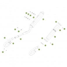 Beta RR350 11 Auspuffsystem