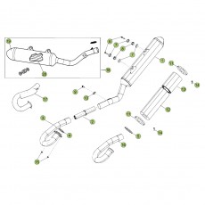 Beta RR400 Factory 11 Auspuffsystem
