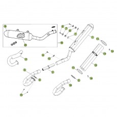 Beta RR450 Factory 11 Auspuffsystem
