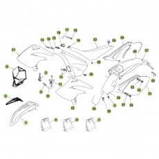 Beta RR50 10/11 Verkleidung/Sitzbank/Tank