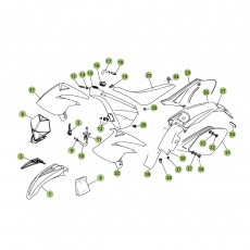 Beta RR50 Standard 10/11 Verkleidung/Sitzbank/Tank