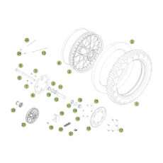 Beta RR350 11 Hinterrad