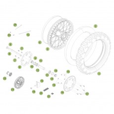 Beta RR400 Factory 11 Hinterrad