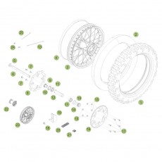 Beta RR450 Factory 11 Hinterrad