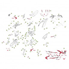 Beta RR350 11 Verkleidung - Sitzbank - Tank