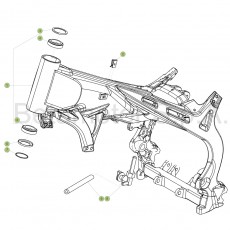 Beta EVO125 17 Rahmen/Ausleger