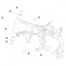 Beta  EVO125 Factory 16 Rahmen/Ausleger