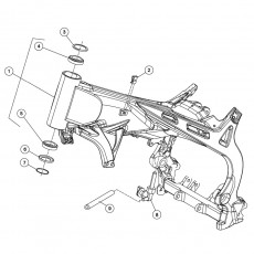 Beta EVO125 12 Rahmen - Ausleger