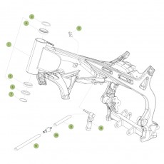 Beta EVO250 4T 17 Rahmen/Ausleger