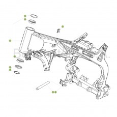 Beta EVO250 Factory 17 Rahmen/Ausleger
