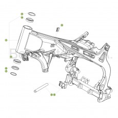 Beta EVO300 Factory 17 Rahmen/Ausleger