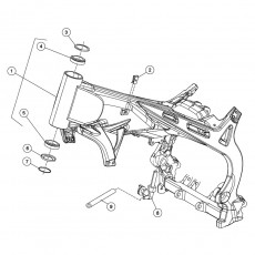 Beta EVO300 15 Rahmen - Ausleger