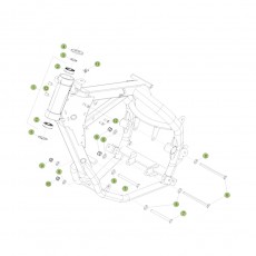 Beta RE125 13-14 Rahmen/Ausleger