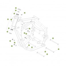 Beta RE125 16 Rahmen/Ausleger